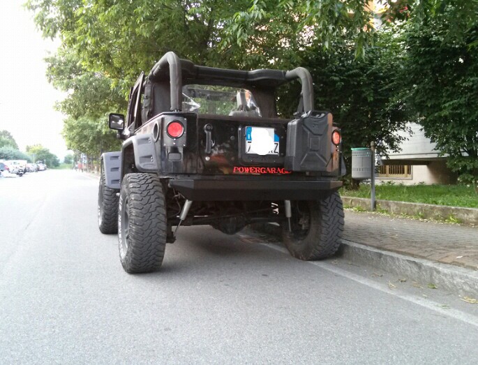 paraurti posteriore jeep jk short foto 5